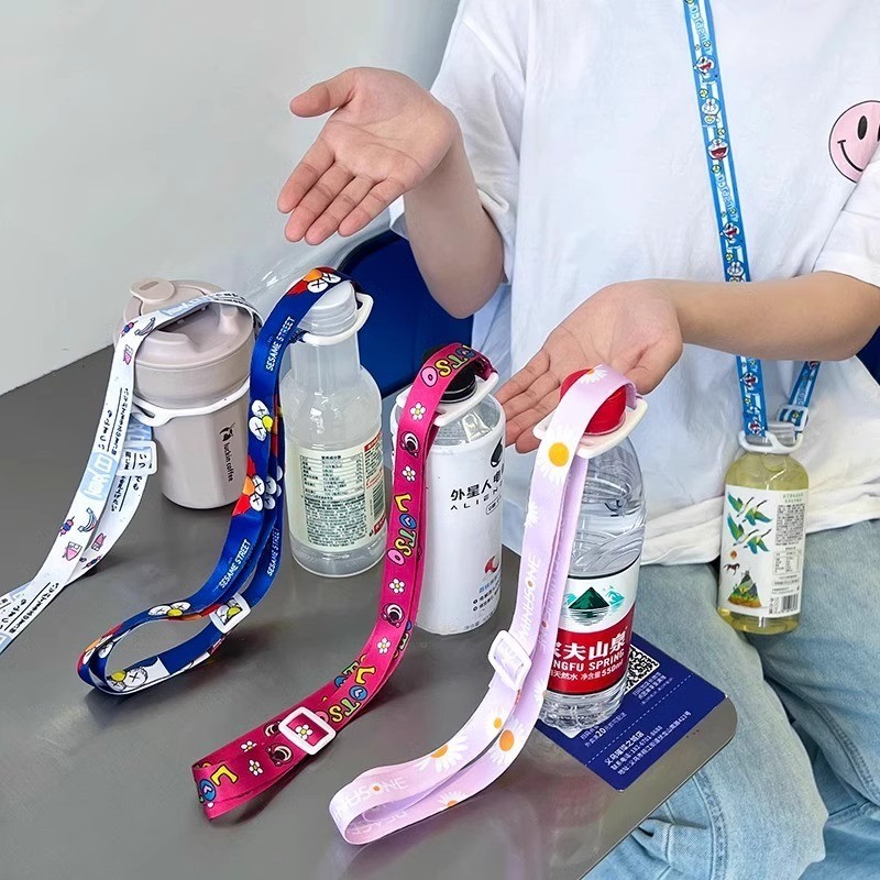 Cốc nước đa năng trẻ em, dây đeo chéo, di động, dùng ngoài trời