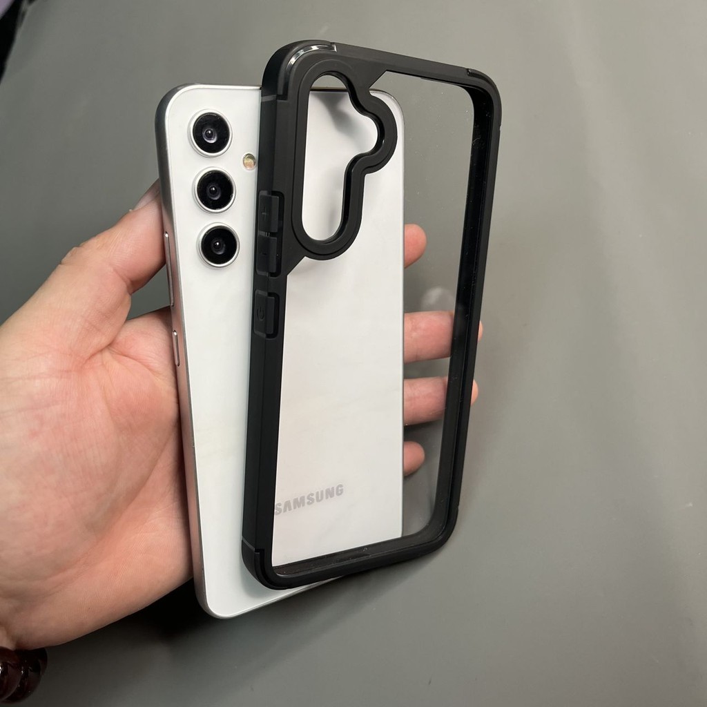 Ốp Điện Thoại Arcylic Cho Redmi Note 13 Pro 5G Sạc Không Dây Tăng Cạnh Bảo Vệ Camera Và Bảo Vệ Màn Hình Chống Sốc Phản Ứng Nút Thật Vỏ Chống Hình Mờ