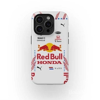 Ốp điện thoại cho iPhone Dòng Red Bull nền trắng Ốp điện thoại Niche 14 Pro/12 Mini/7P/8 Plus Tương thích với iPhone 16/15 Pro/14/13/11 Vỏ bảo vệ T4I2