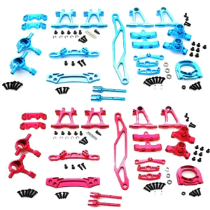 Kim Loại Nâng Cấp Phần Vô Lăng Phía Trước Phía Sau Cánh Tay Giảm Chấn Gắn Thanh Lái Cho Xe RC MỚI TAMIYA TT02 Trọn Bộ