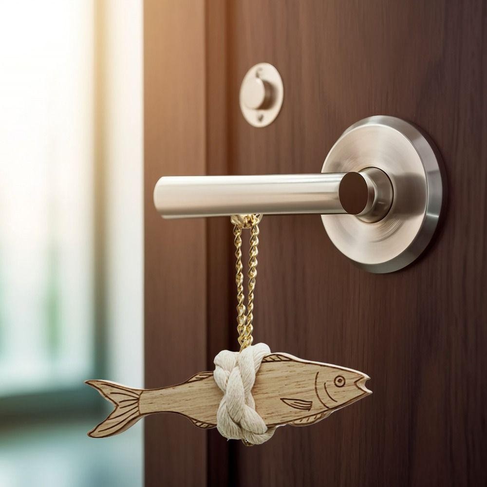 FANIELLAPOWELL Cá Có Thể Treo Tường Quyến Rũ, Tiết Kiệm Không Gian Treo Tường Cá Trang Trí Xe Hơi, Nhẹ Siêu Mỏng Tường Cửa Gỗ Mặt Dây Chuyền Nội Thất Ô Tô