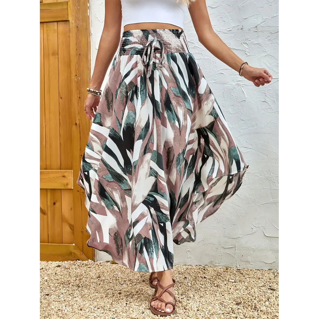 A.t.a Phong Cách Mới Bohemian Nổi Tiếng Phong Cách Dân Tộc Váy Chữ a In Độc Đáo Váy Phù Hợp Với