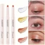 FAVORITEGOODS Lấp Lánh Phấn Mắt Dính, Nằm Silkworm Bút Phấn Mắt Độ Bóng Cao, Thời Trang Matte White Pearl Brightening Highlighter Pen Mỹ Phẩm Trang Điểm