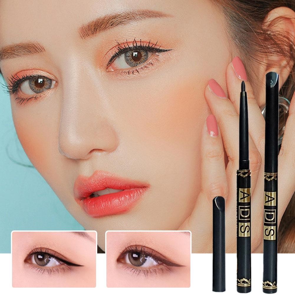 Bút chì kẻ mày xoay có thể thu vào tự động Chống thấm mồ hôi lâu trôi không và lông mày D3g7