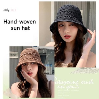 Julyhot Mùa Hè Mới Rỗng Dệt Kim Chống Nắng Và Che Nắng Mũ Dành Cho Nữ Giải Trí Đa Năng Nhỏ Tươi Thời Trang Mũ Nồi Massivedeals
