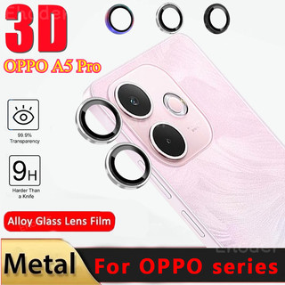 Bảo vệ vòng ống kính máy ảnh cho OPPO A5 i Pro 5G 2025 Vỏ ống kính kim loại Kính cường lực bảo vệ cho OPPOA5Pro A5Pro OPPOA5i A5iPro A5i Pro Lens Cover