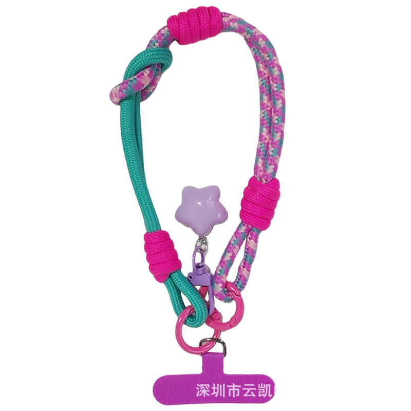 Cổ Tay & Ngón Tay Cái Dây Điện Thoại Di Động Sử Dụng Kép ins Phong Cách Có Thể Điều Chỉnh Dây Bện Ngắn Mạnh Nam Nữ Du Lịch Ngoài Trời