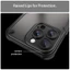 Dành cho iPhone 16 Pro Max, 15 14 13 12 Pro Max Ốp lưng ELVEV PC mờ bán trong suốt + Vỏ bảo vệ ống kính máy ảnh cạnh TPU mềm