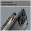 Dành cho iPhone 16 Pro Max, 15 14 13 12 Pro Max Ốp lưng ELVEV PC mờ bán trong suốt + Vỏ bảo vệ ống kính máy ảnh cạnh TPU mềm