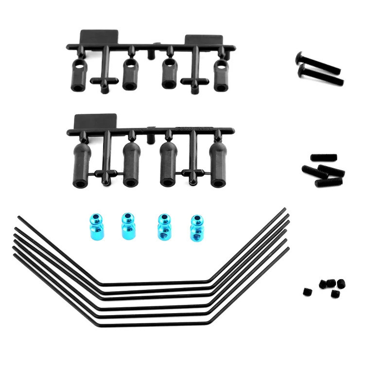 Bộ ổn định thanh chống lật phía trước phía sau Bộ ổn định 3 độ cứng 54514 cho Tamiya XV01 XV01T PRO FF04 EVO 1 / 10 RC Nâng cấp xe