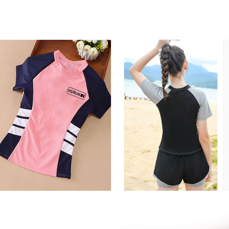 YT2 Mùa Hè Bé Gái Đồ Bơi Boxer Quần Đùi Hai Mảnh Đồ Bơi Chống Nắng Thoải Mái Nhanh Khô TY2