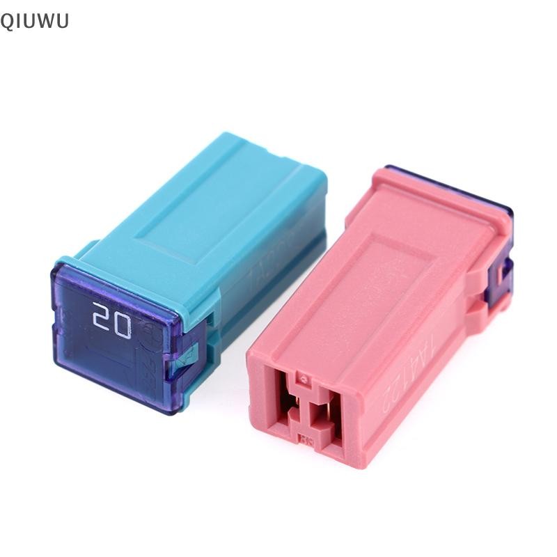 Cầu chì vuông QIUWU 32V 20A 25A 30A 40A 50A60A Cầu chì ô tô có hộp nhựa.