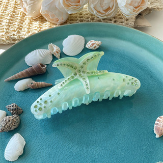 Kovoi / dream Ocean ~ Đầy Màu Sắc Sao Biển Acetate Lấy Kẹp Nữ Thiết Kế Niche Kẹp Cá Mập Mũ Đội Đầu Tóc Ngọt Ngào