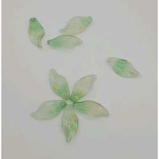 Kẹp Tóc Thủy Tinh Nhỏ Cánh Hoa 10x21mm - DIY Handmade và Vật Liệu Trang Sức Đầu
