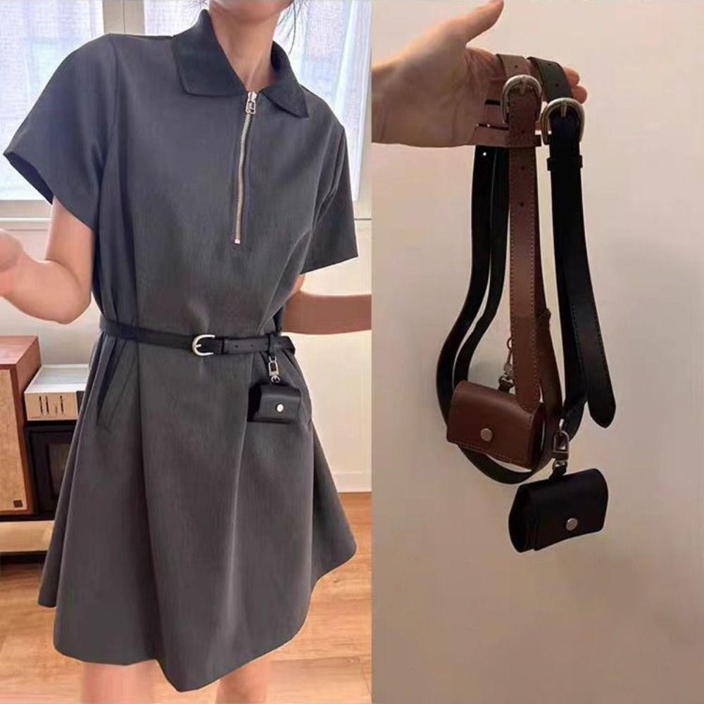 HOBBYIN Túi thắt lưng HOBBYIN, Túi xách Mini Ví thắt lưng da, Túi đeo chéo có thể điều chỉnh có thể tháo rời dành cho nữ