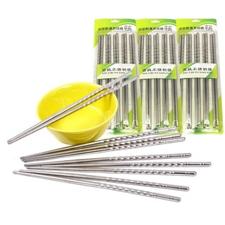 BỘ ĐŨA INOX CAO CẤP - VỈ 5 ĐÔI - Trường An VN