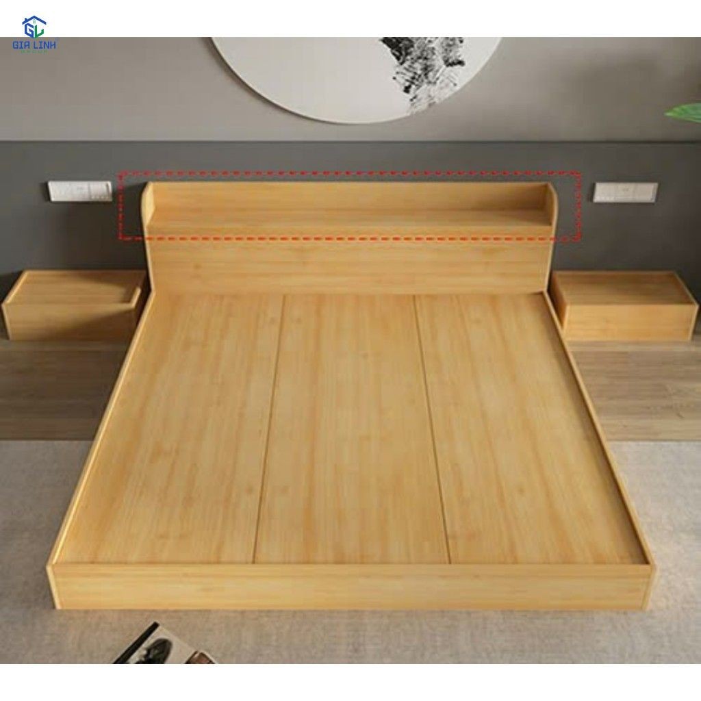Giường gỗ công nghiệp