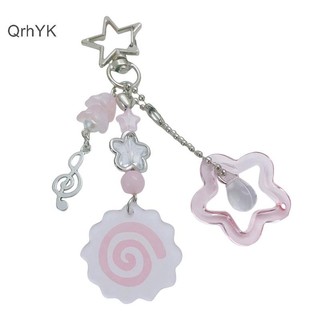 Nhà Máy Thời Trang Y2K Dễ Thương Mực Màu Hồng Cuộn Móc Khóa Sáng Tạo Bánh Cá Móc Khóa Trang Trí Đáng Yêu Chìa Khóa Ba Lô Mặt Dây Chuyền Cho Bé Gái Quà Tặng QrhYK