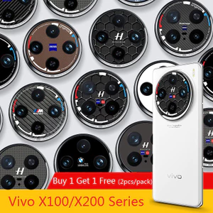 Dành Cho Vivo X300 Pro X200 Pro Mini X100 / X200 Ultra Micro Matte Giấy Mềm Miếng Dán Máy Ảnh Phim Thiết Kế Sợi Carbon Ống Kính Chống Cháy Chống Trầy Xước Bảo Vệ Camera