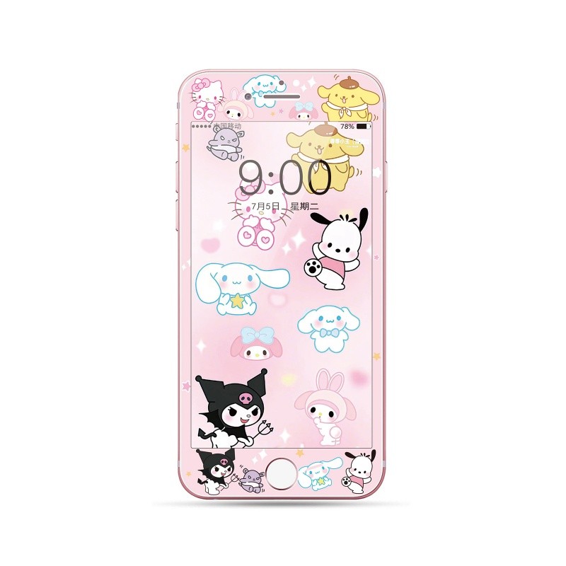 Phim Hoạt Hình Kính Cường Lực Bảo Vệ Màn Hình Cho iphone 4 4s 5 5s se 6 6s 7 8 plus se2 se3 4.7 5.5 inch
