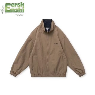 Áo khoác nam Áo khoác nam cổ điển Nhật Bản đa năng bảo hộ lao động dáng rộng đơn sắc đơn giản hàng đầu cặp đôi