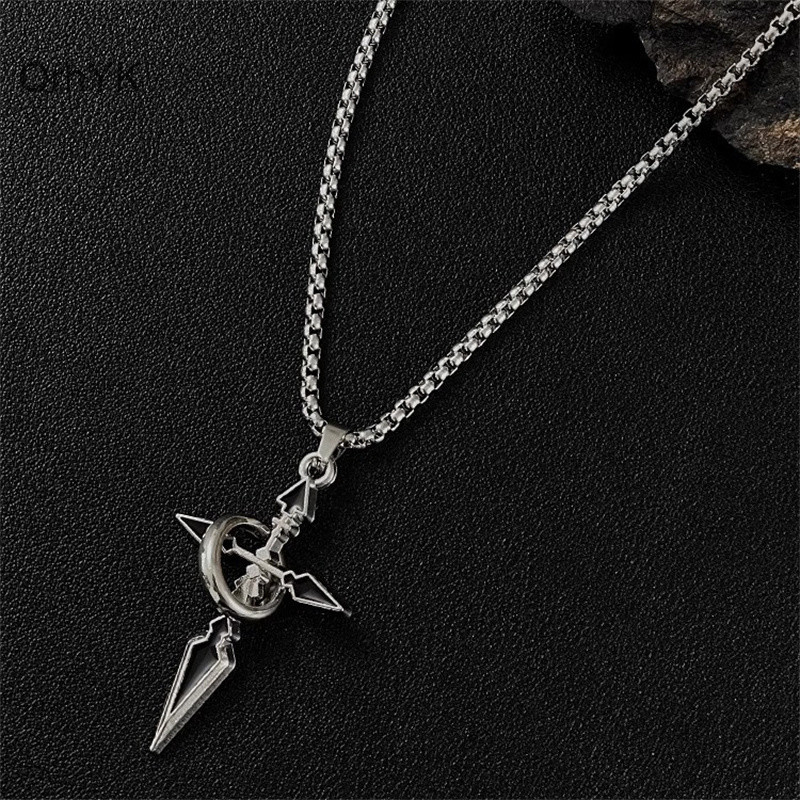 Thời Trang Nhà Máy Vintage Chữ Thập Mặt Dây Chuyền Vòng Cổ Cho Nam Đa Năng Dây Chuyền Hợp Thời Trang Mồ Hôi Punk Vòng Cổ Trang Sức Quà Tặng QrhYK