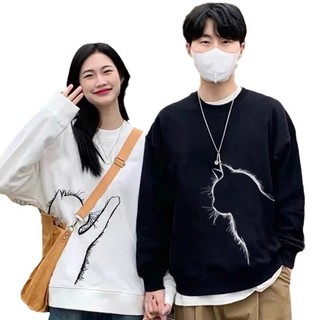 Áo Sweater nam nữ nỉ cotton form rộng
