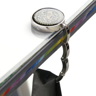 [COD] NETDWELL 1 Cái Giá đỡ móc để bàn, Móc treo túi xách di động hoa cổ điển, Giá đỡ phụ kiện du lịch tròn Giá đỡ túi ví