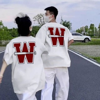Áo thun Cotton tay lỡ phong cách mùa hè nam nữ