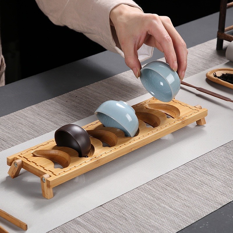 Tổng Hợp Các Mẫu Gác Chén Bàn Trà Đạo Bằng, Tre, Gỗ Mun Đen và Gỗ Hồng Mộc