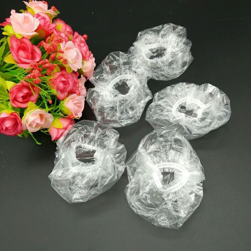 Bịt tai nhuộm tóc dùng 1 lần, bao trùm tai đóng túi 100 cái bảo vệ tai khi tắm hoặc gội đầu, làm tóc