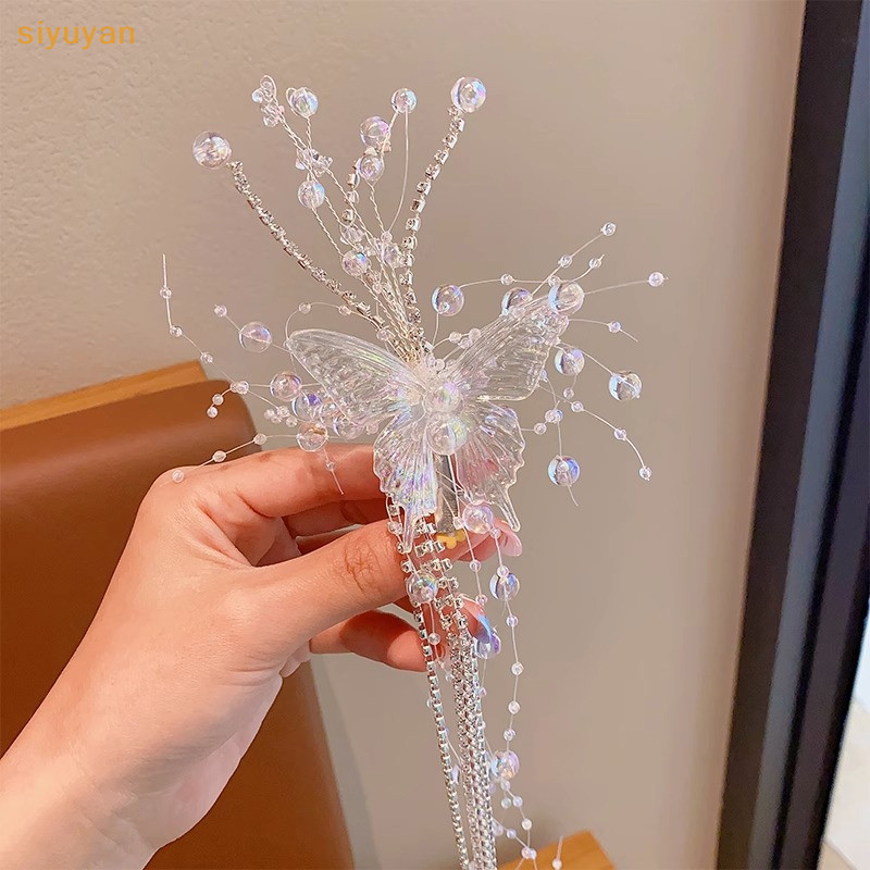 Siyuyan 1 Hàn Quốc Đơn Giản Trang Sức Phụ Kiện Hạt sel Kẹp Tóc Cho Nữ Bé Gái Màu Bạc Kẹp Tóc Bên VN
