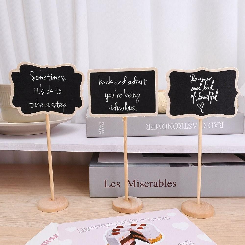 Bảng tin gỗ TUYỆT VỜI, Nhãn trang trí bàn Bảng ký hiệu tin nhắn, Thẻ đặt bàn Mini bằng gỗ sáng tạo Tiệc sinh nhật đám cưới