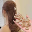 Kẹp tóc Mini GAVESTO, Kẹp tóc ngọc trai đính đá ngọc trai, Kẹp móng vuốt cua cổ điển hợp kim nhỏ