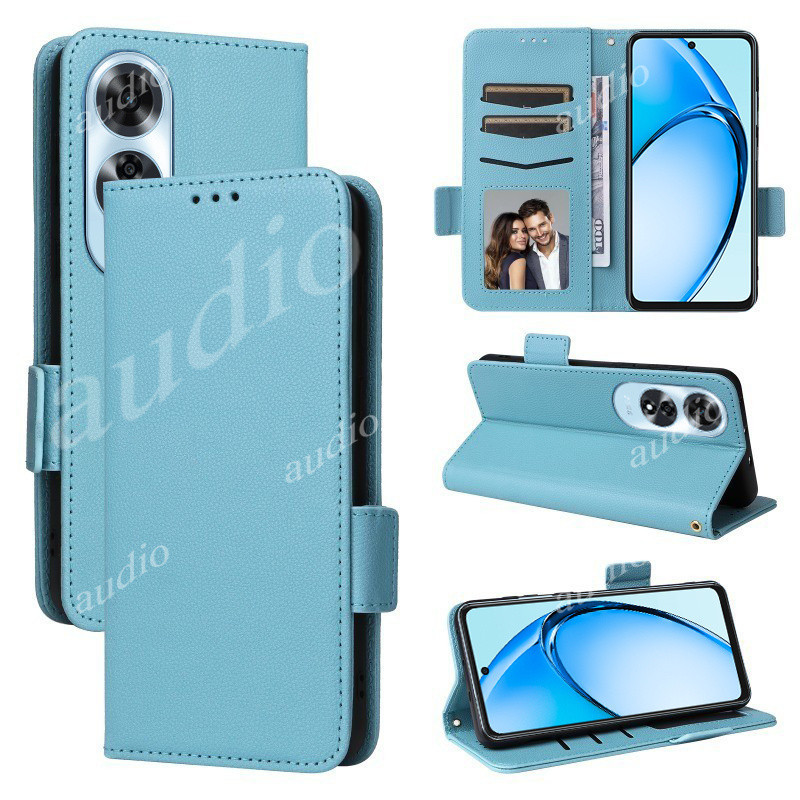 Dành Cho Oppo a60 4G 2024 Vỏ Lật Giá Đỡ Điện Thoại Đứng Dành Cho Oppo a60 A 60 60A OppoA60 4G Ốp Lưng Thẻ Ví Da PU