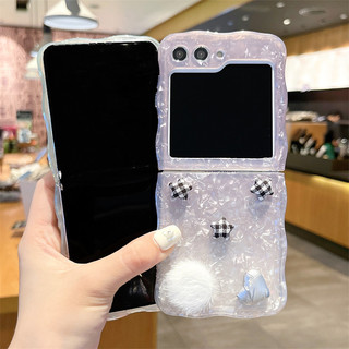 Ốp điện thoại Acrylic cứng hình ngôi sao 3D sang trọng cho Samsung Galaxy Z Flip 5 Flip 4 Flip 3 5G Z Flip5 Flip4 Flip3 Ốp lưng chống sốc