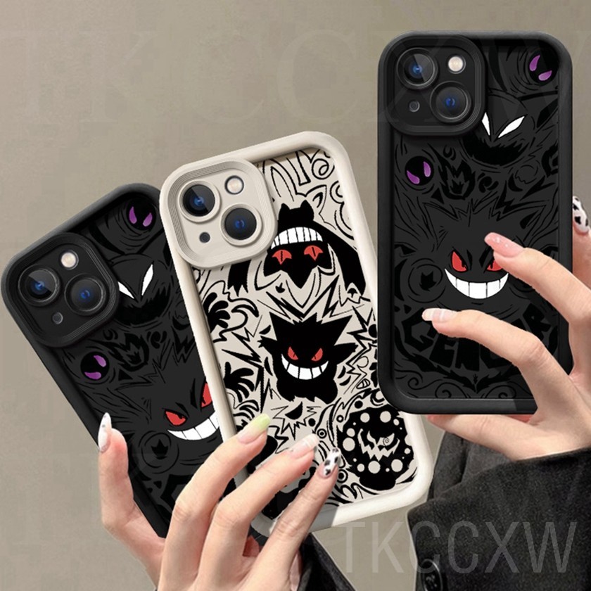 Xu Hướng Thương Hiệu Anime Pokemon Đôi Mắt Thiên Thần Ốp Lưng Tương Thích Cho Samsung A15 A21S A22 A23 A24 A25 A31 A32 A33 A34 Hoạt Hình Graffiti Chữ Ngộ nghĩnh Gengar Bìa Mềm