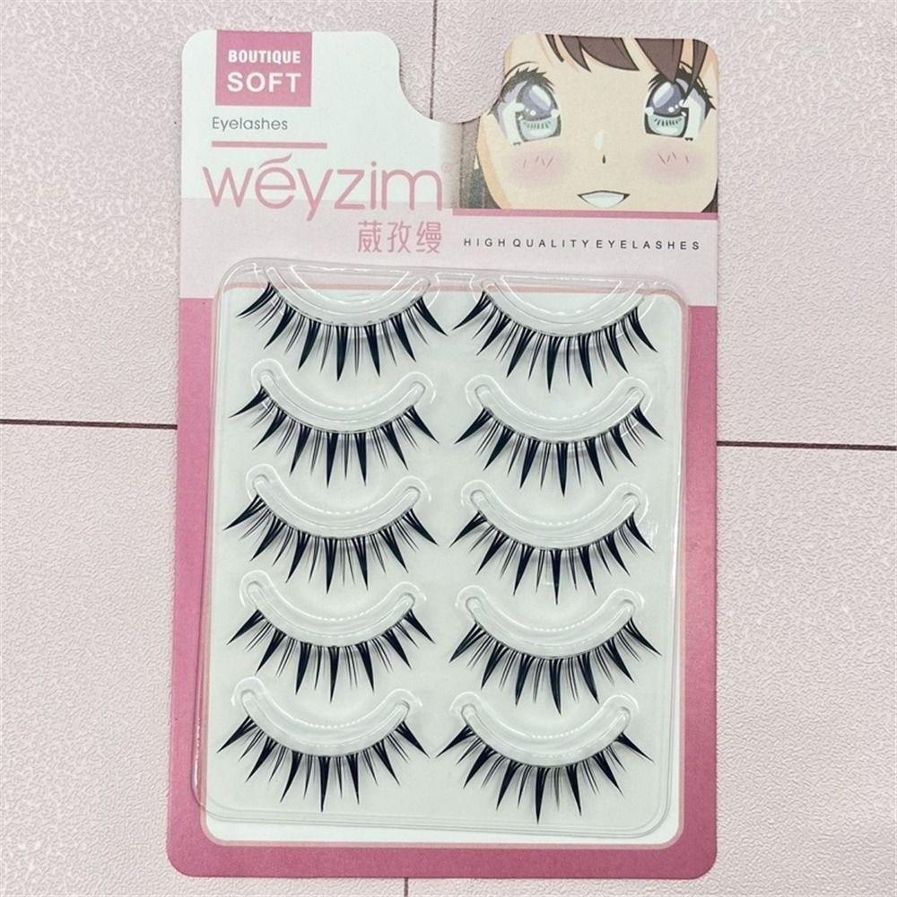 Serein Lông Mi Giả, Cosplay Nhật Bản Dramatic Manga Anime Mies, 5 Cặp Gói Dày Giả Chồn Giả Lông Mi Mở Rộng Cho Nữ