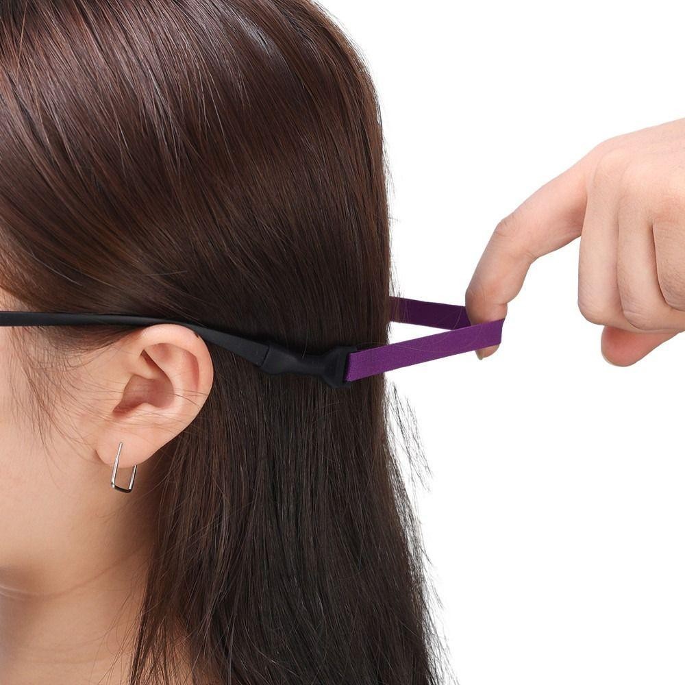 Dây đeo kính thun VVDZA, Dây đeo kính cố định chống trượt có thể điều chỉnh, Phụ kiện kính mắt có thể tháo rời thể thao Dây đeo cổ kính