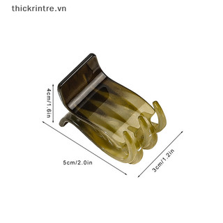 THI Jelly Gradient Màu Mờ Vuốt Tóc Cho Nữ Cô Gái Tính Khí Kẹp Retro Mũ Đội Đầu Phụ Kiện Tóc Quà Tặng VN