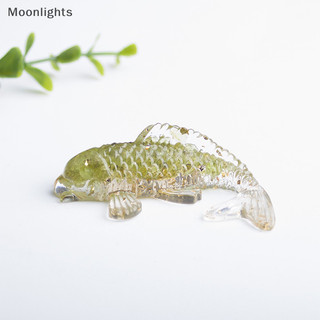 Moonlights Đá Pha Lê Sỏi Cá Koi May Mắn Hình Nhựa Lạ Mắt Cá Chép Tượng Trang Trí Nhà Bàn Làm Việc Trang Trí Quà Tặng EN