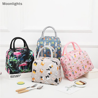 Moonlights Di Động Hoạt Hình Tote Nhiệt Hộp Cơm Trưa Túi Nhôm Lá Văn Phòng Sinh Viên Bento Lưu Trữ Túi Cách Nhiệt Túi Ăn Trưa EN