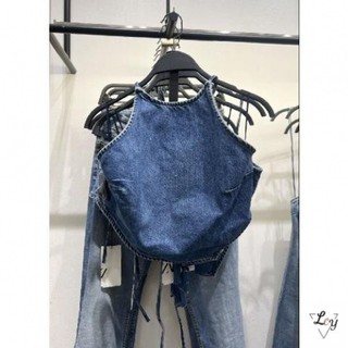 Áo vest denim mùa hè cỡ lớn, ngắn tay, không tay, kiểu dáng rộng rãi, dễ thương, mặc hàng ngày, thoáng khí.