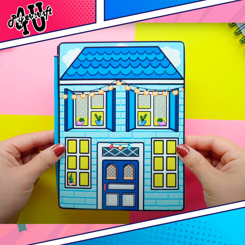 ĐỒ CHƠI NGÔI NHÀ BÚP BÊ GIẤY CẮT THỦ CÔNG DIY - TOCA LIFE WORLD -  MẪU TA19