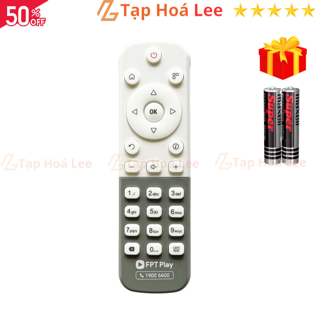 Remote điều khiển đầu FPT Play Box Mã 02, FX6-2ND, Remote truyền hình ...