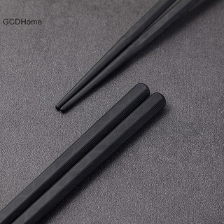 Gcdhome 1 Cặp Hợp Kim Trung Quốc Đũa Thực Phẩm Nhật Bản Que Sushi Có Thể Tái Sử Dụng Chống Trượt Máy Rửa Chén An Toàn Hình Tre Cấp Thực Phẩm Chop HOT