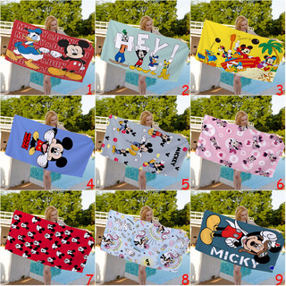 Khăn Mickey Và Minnie Chuột Terry Vải Một Mặt In Mềm Mại Vải Terry Khăn Tắm Đồ Dùng Phòng Tắm