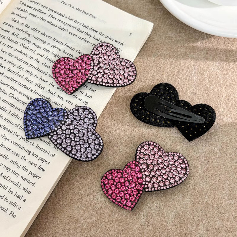 Kẹp tóc đính đá Hàn Quốc nữ tính, dùng cho tóc gãy, bên, trán