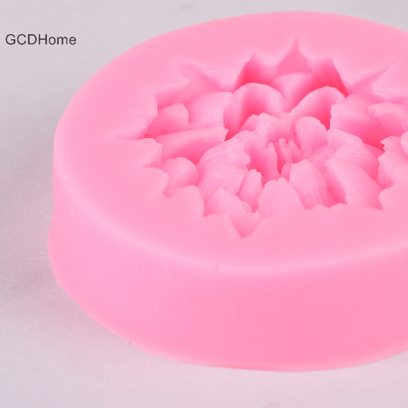 Gcdhome 3D Hoa Sen Đẹp Khuôn Silicon DIY Tiệc Cưới Nướng Bánh Fondant Xà Phòng Nhựa Đất Sét Khuôn Bánh Decorag Dụng Cụ HOT