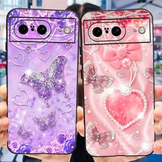 Ốp lưng Google Pixel 8 / Pixel 8 Pro Pixel8 8Pro Mèo Gấu Trúc Dễ Thương Sơn Hoa Silicon Mềm TPU Vỏ Điện Thoại